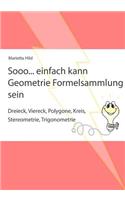 Sooo... einfach kann Geometrie Formelsammlung sein