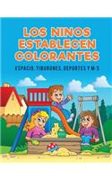 Los ninos establecen colorantes