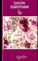 7 Day Hourly Planner: Vertical hourly planner with daily weekly over view - Flower Art(5 Planners, Notebooks & Calendars)
