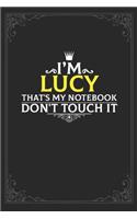 I'm Lucy that's my notebook don't touch it