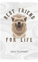 Daily Planner Weekly Calendar: Dog Owner Organizer Undated - Blank 52 Weeks Monday to Sunday -120 Pages- Shiba Notebook Journal My Best Friend - Dog Friend To-Do List for Dog Owne