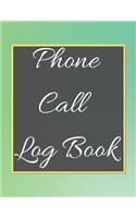 Phone Call Log Book