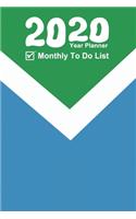 2020 Year Planner! Monthly To Do List for Vegan!