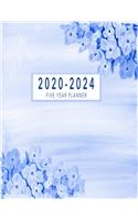 2020-2024 Five Year Planner: 2020-2024 Monthly Planner 8.5 x11 60 Months Calendar Featuring 2020-2024 Calendar Weekly Planner Monthly Schedule Organizer For To Do List Academic 