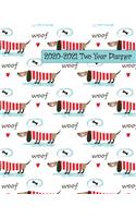 2020-2021 Two Year Planner: Darling Sweater Wearing Dachshunds Cover on a Weekly Monthly Planner Organizer. Perfect 2 Year Motivational Planner, Agenda, Schedule with Vision Bo
