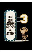 Groß Und Stark 3: Malbuch Für Kinder Kleinkinder 3. Geburtstag Geschenk Zeichenbuch zum Malen Zeichnen Kritzeln A5 120 leere Seiten