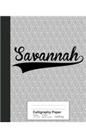 Calligraphy Paper: SAVANNAH Notebook