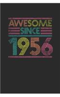 Awesome Since 1956: Dotted Bullet Notebook - Birthday Gift or Anniversary Gift Idea