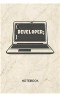 Developer: Software Programmer NOTEBOOK Grid-lined 6x9 - Game Development Journal A5 Gridded - Game Designer Planner Coder 120 Pages SQUARED - Scripting Diary 