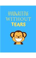 Handwriting Without Tears: Primary Composition Notebook Story Paper Journal: Dashed Midline And School Exercise Book - 120 Story Pages - Monkey