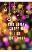 Christmas shopping list notebook for your Planning gifts and to be ready for Christmas and Don't Forget someone