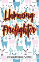 Llamazing Firefighter 2020-2021 Monthly Planner