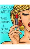 Makeup Artist Face Chart & Client Notes - Makeup Sketchbook
