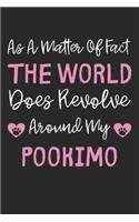 As A Matter Of Fact The World Does Revolve Around My Pookimo: Lined Journal, 120 Pages, 6 x 9, Pookimo Dog Gift Idea, Black Matte Finish (As A Matter Of Fact The World Does Revolve Around My Pookimo Journal)