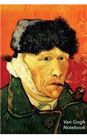 Van Gogh Notebook: Self-Portrait with Bandaged Ear Journal - 100-Page Lined Art Notebook - 6 X 9 Journal Notebook (Art Masterpieces)
