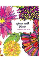 Eighteen Month Planner Fusion: 2018-2019 Planner, July 2018 - December 2019, The Best 18 Months Planner to Accomplish your goals, Boost Productivity, Happiness and Time Management