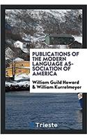 Publications of the Modern Language Association of America