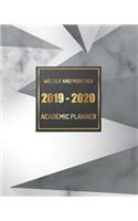 2019-2020 Academic Planner Weekly and Monthly: Calendar Oranizer at a Glance Monthly Planner and Yearly Calendar Academic Year July 2019-June 2020, Marble Cover