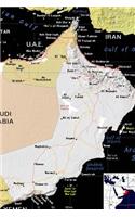 Modern Day Color Map of Oman Journal: Take Notes, Write Down Memories in this 150 Page Lined Journal