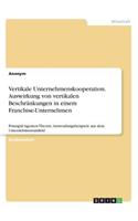 Vertikale Unternehmenskooperation. Auswirkung von vertikalen Beschränkungen in einem Franchise-Unternehmen