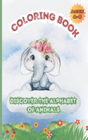 Coloring Book Discover the alphabet of animals