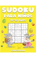 Sudoku Para Niños 10-12 Años: 200 Sudoku Large Fáciles de Resolver con Instrucciones y Soluciones para Niños - Edición de Pascua