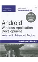 Android Wireless Application Development: Android Essentials