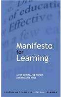 Manifesto for Learning