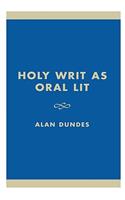 Holy Writ as Oral Lit