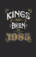 Kings Are Born In 1985: Graph Paper Notebook - Birthday Gift or Anniversary Gift Idea