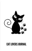 Cat Lovers Journal: Lined Notebook for Journaling and Writing Gift: 6x9 Inch, 103 Custom Pages
