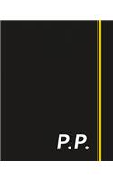 P.P.: Classic Monogram Lined Notebook Personalized With Two Initials - Matte Softcover Professional Style Paperback Journal Perfect Gift for Men and Women