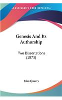 Genesis And Its Authorship