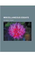 Miscellaneous Essays