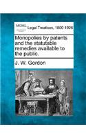 Monopolies by Patents and the Statutable Remedies Available to the Public.