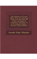 The Practice of Private Bills