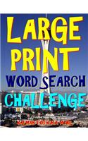 Large Print Word Search Challenge