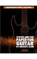 Staves and TAB Paper for Guitar