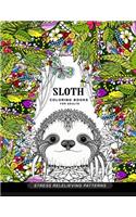 Sloth coloring book for adults: (Animal Coloring Books for Adults)