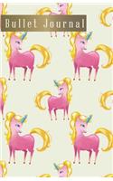 Bullet Journal: Pink Watercolor Unicorn Notebook Cover, 110 Bullet Grid Paper Pages, 5.5 X 8.5 Size, Great Using for Dot Grid Journal, Dotted Notebook & Sketch Book