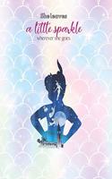 She leaves a little sparkle wherever she goes: Disney Peter Pan Never Land Map Graphic Notebook Rule Lined Notebook Journal for Student Kid Girl Personal Daily Notebook Marble Size 110 Pages of M