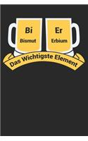 Bismut Erbium Das Wichtigste Element: Bismut Erbium: Bi Er: Journal / Notebook/ Gift Dairy Book - ''6"x9"inch & 100 Page