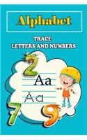 Alphabet Handwriting trace letter and number