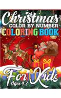 Christmas Color By Number Coloring Book for Kids Ages 4-7: A Big Collection of Activity Pages Coloring, Matching, Mazes, Drawing, Crosswords, Word Searches, Color by Number, Recipes, Word Scrambles & More! (