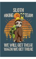 Sloth hiking team we will get there when we get there
