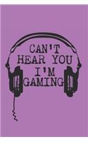 Can't Hear You I'm Gaming video Cute background A beautiful
