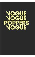 Vogue Vogue Poppers Vogue Journal 120 Pages Lined Blank Notebook