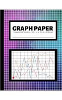 Graph Paper Composition Notebook: 4x4 Quad Ruled Graphing Grid Paper - Math and Science Notebooks - 100 Pages - Cotton Candy