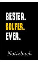 Bester Golfer Ever Notizbuch