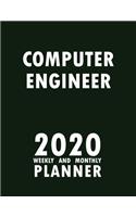 Computer Engineer 2020 Weekly and Monthly Planner: 2020 Planner Monthly Weekly inspirational quotes To do list to Jot Down Work Personal Office Stuffs Keep Tracking Things Motivations Notebook
